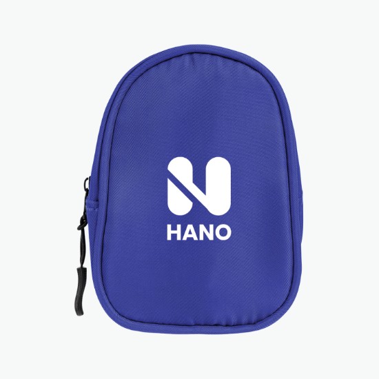 Anywhere Recycled Pouch with Carabiner and Wristband - 24-Hour Production