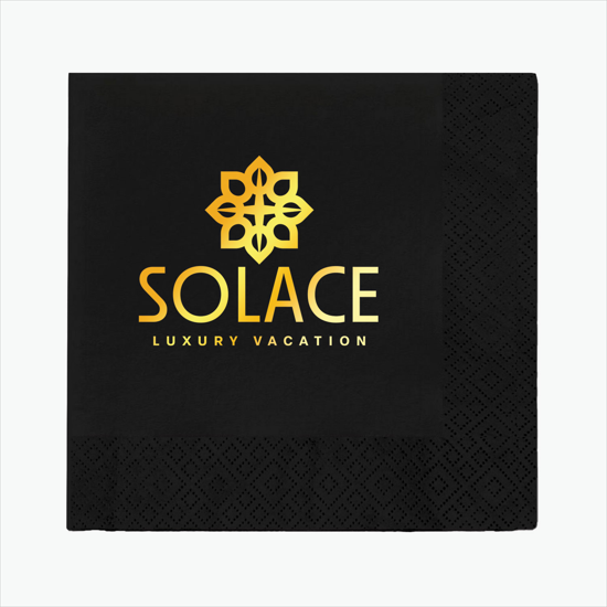 Foil Stamped Colored Luncheon Napkin - 2 Ply