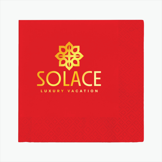 Foil Stamped Colored Luncheon Napkin - 2 Ply