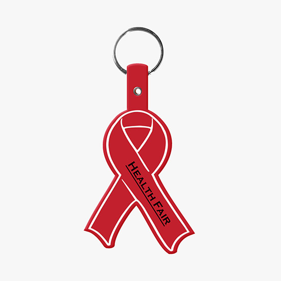 Flexible Key Tag - Awareness Ribbon