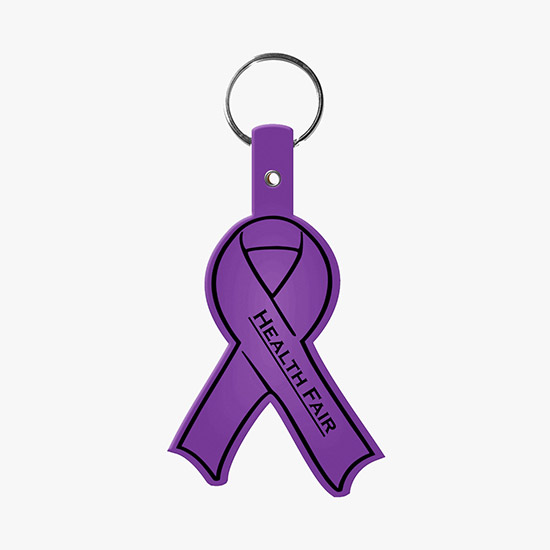 Flexible Key Tag - Awareness Ribbon