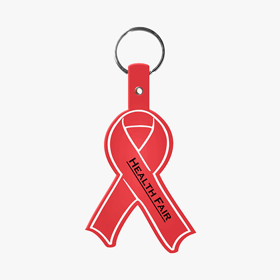Flexible Key Tag - Awareness Ribbon