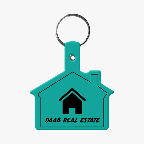 Flexible Key Tag - House