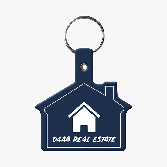 Flexible Key Tag - House