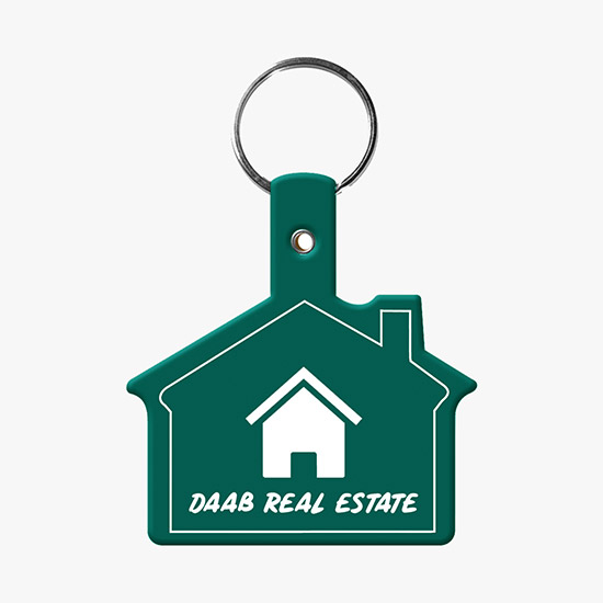 Flexible Key Tag - House