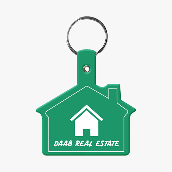 Flexible Key Tag - House