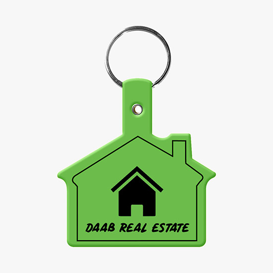 Flexible Key Tag - House