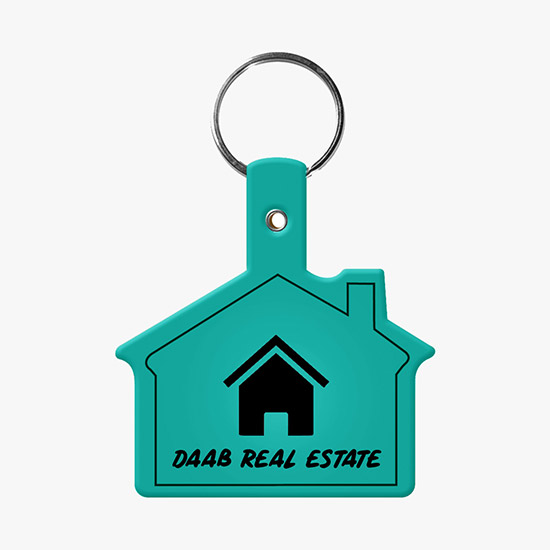 Flexible Key Tag - House