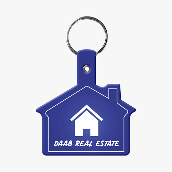 Flexible Key Tag - House