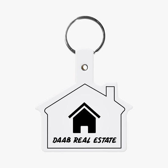 Flexible Key Tag - House