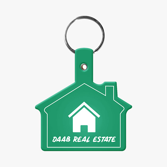 Flexible Key Tag - House