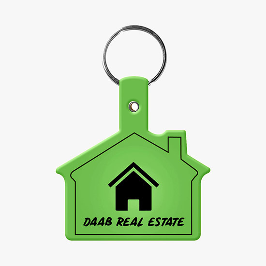 Flexible Key Tag - House