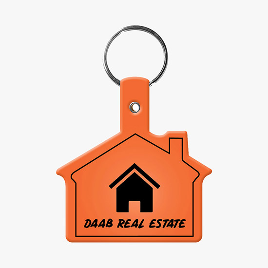Flexible Key Tag - House