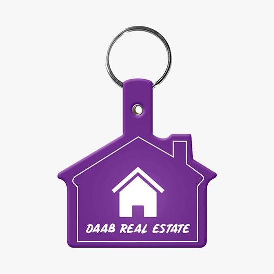 Flexible Key Tag - House