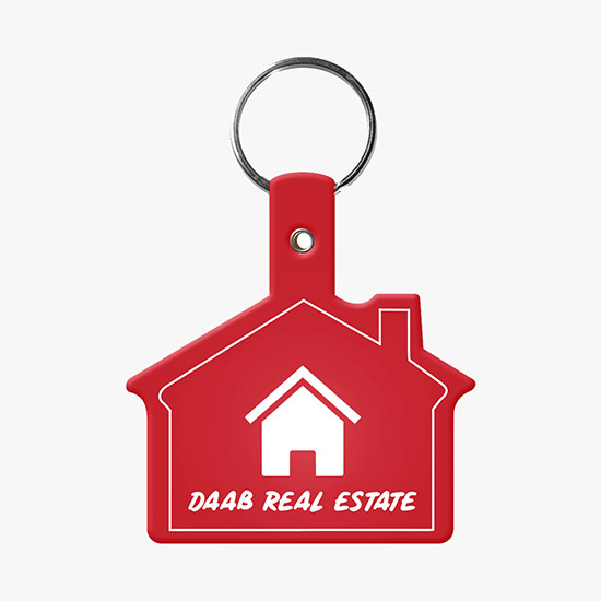 Flexible Key Tag - House