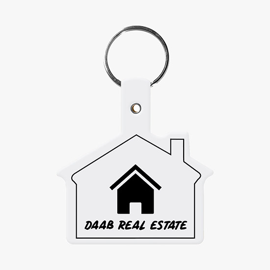 Flexible Key Tag - House