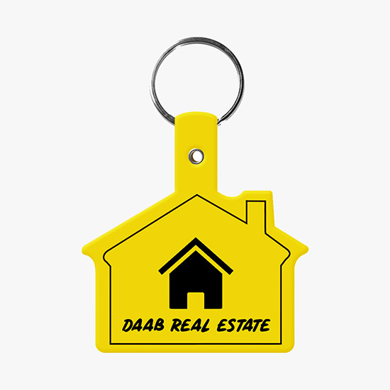 Flexible Key Tag - House