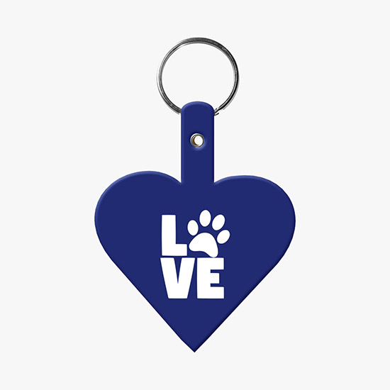 Flexible Key Tag - Heart