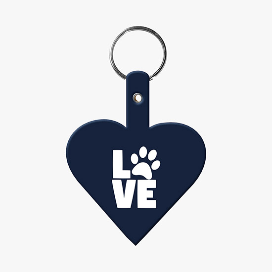 Flexible Key Tag - Heart