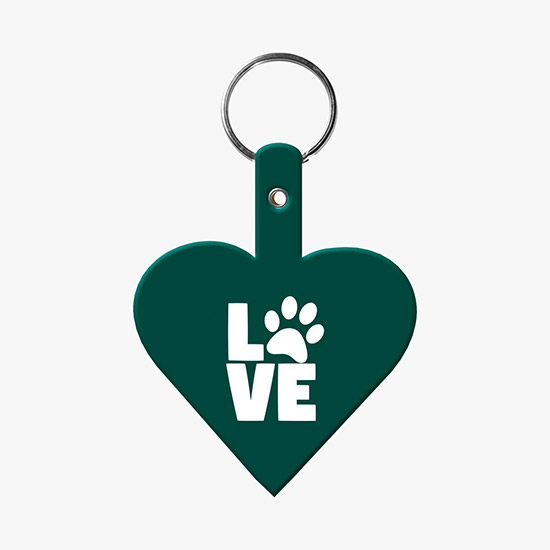 Flexible Key Tag - Heart