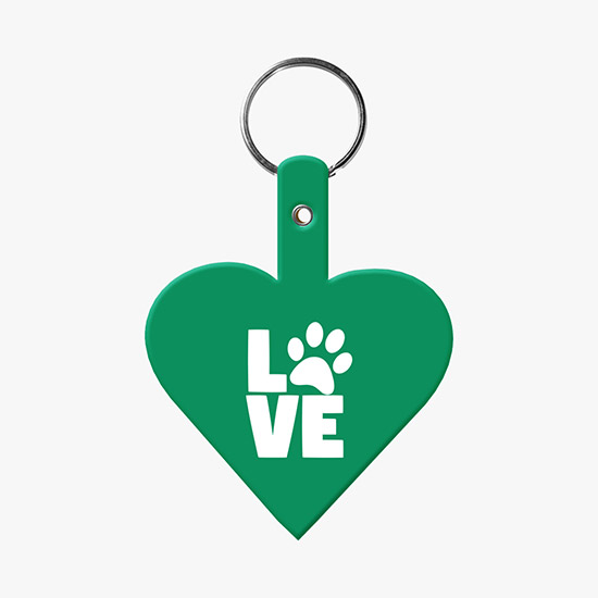 Flexible Key Tag - Heart