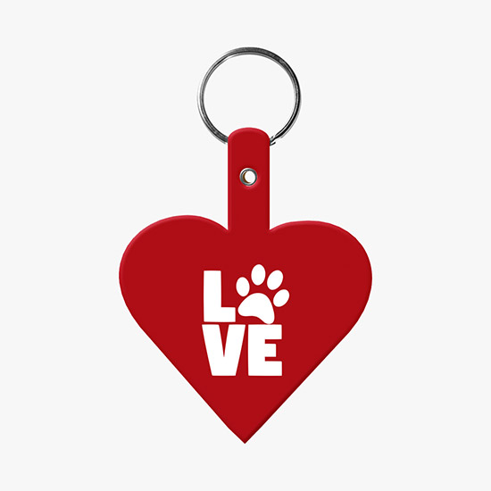 Flexible Key Tag - Heart