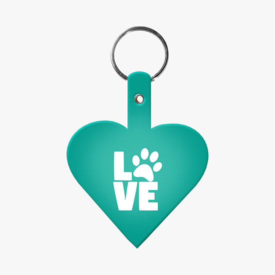 Flexible Key Tag - Heart