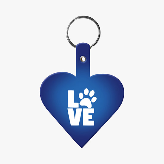 Flexible Key Tag - Heart