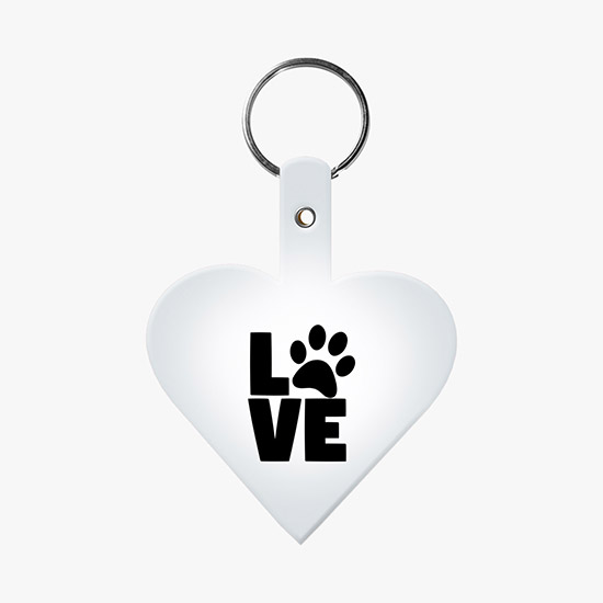 Flexible Key Tag - Heart