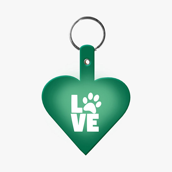 Flexible Key Tag - Heart