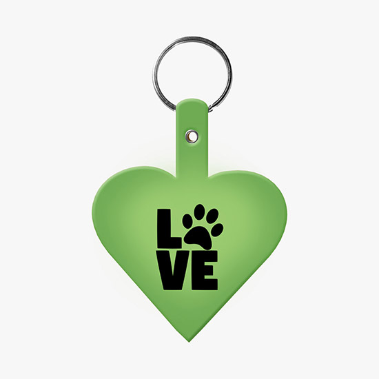 Flexible Key Tag - Heart