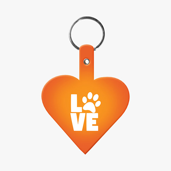 Flexible Key Tag - Heart