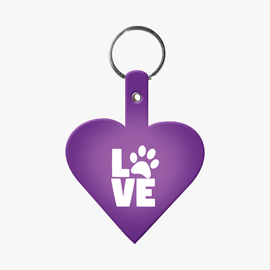Flexible Key Tag - Heart