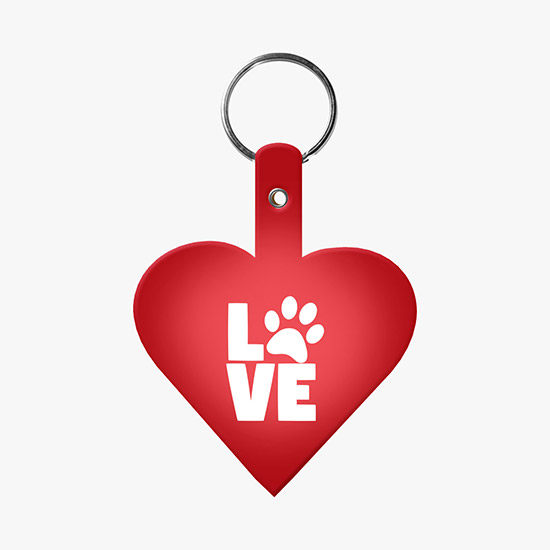 Flexible Key Tag - Heart