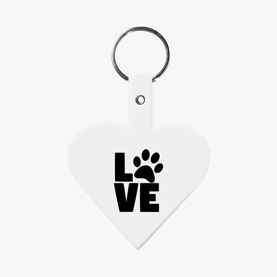 Flexible Key Tag - Heart