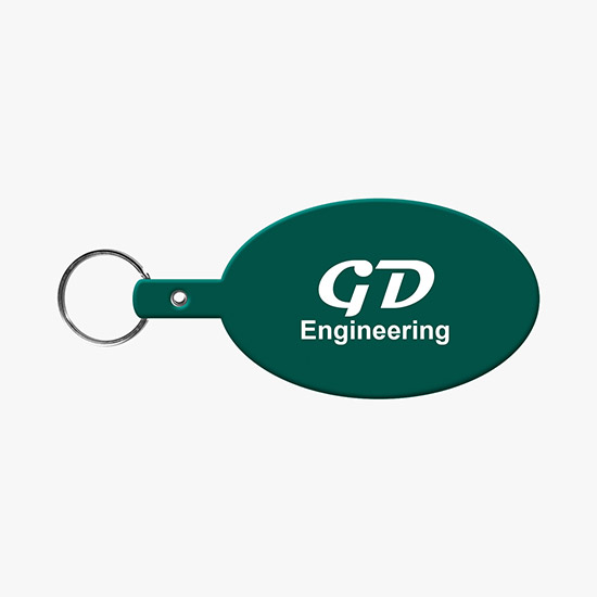 Flexible Key Tag - Large Oval