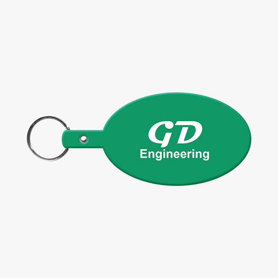 Flexible Key Tag - Large Oval
