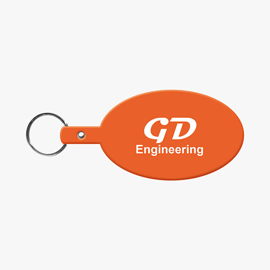 Flexible Key Tag - Large Oval