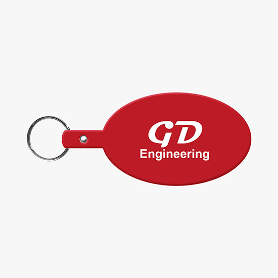 Flexible Key Tag - Large Oval