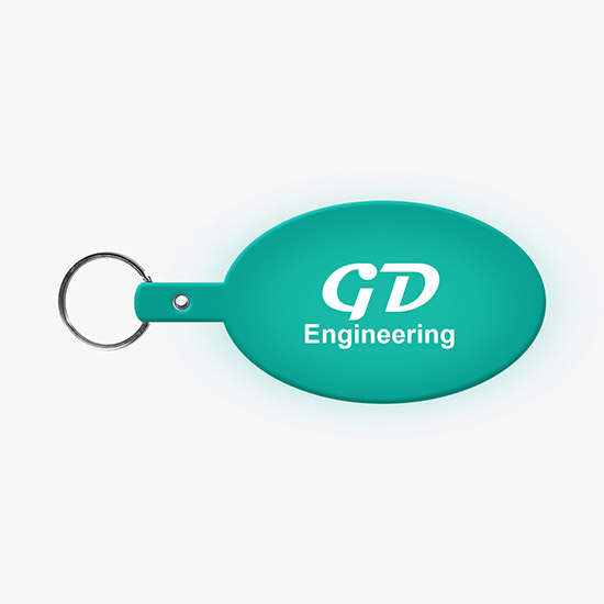 Flexible Key Tag - Large Oval