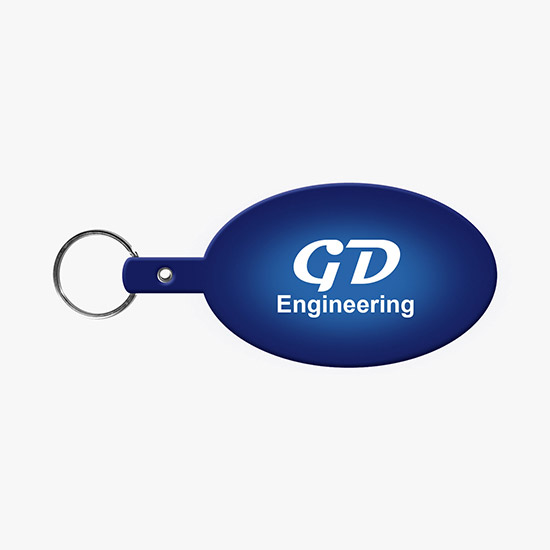 Flexible Key Tag - Large Oval