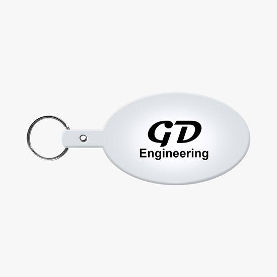 Flexible Key Tag - Large Oval