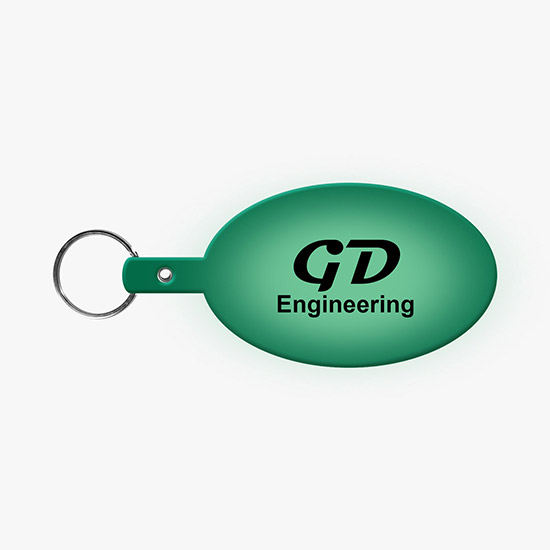 Flexible Key Tag - Large Oval