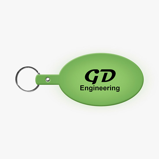Flexible Key Tag - Large Oval