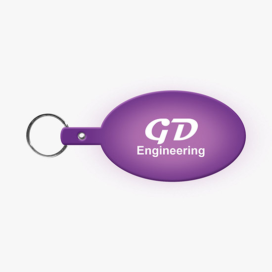 Flexible Key Tag - Large Oval