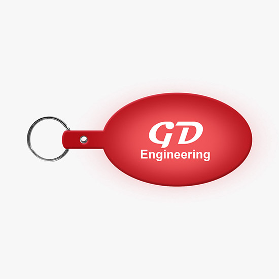 Flexible Key Tag - Large Oval