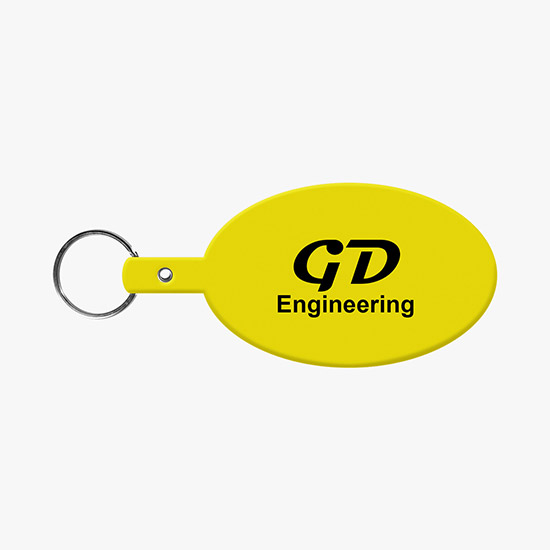 Flexible Key Tag - Large Oval