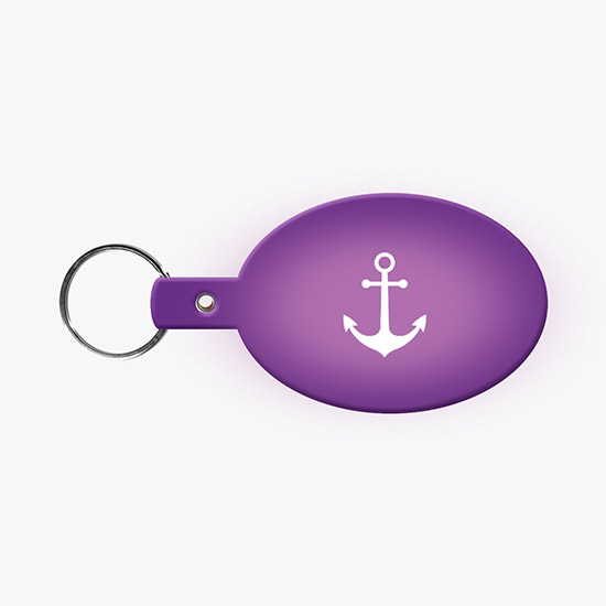 Flexible Key Tag - Oval