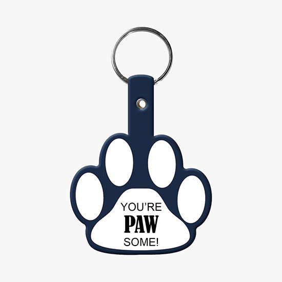Flexible Key Tag - Paw