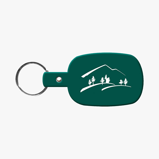 Flexible Key Tag - Rounded Rectangle